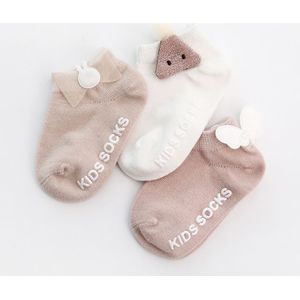 3 Paren/partij 0 Om 36M Lente Zomer Baby Sokken Effen Kleur Baby Baby Floor Sokken Zachte Katoenen Anti-slip Boot Sokken Voor Meisjes