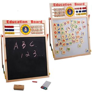 Abacus Houten Letters Numbers Schoolbord Magnetische Board Kids Educatief Speelgoed