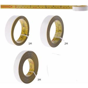 Inch &amp; Metric Zelfklevende Meetlint Staal Verstekzaag Schaal Mijter Track Heerser Voor Router Tafel Zag T-spoor Houtbewerking Gereedschap