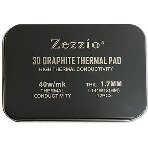Zezzio 40 W/m. K 3D Graphite Thermische Pad RTX3090/3080 Videokaart Cooling Pad Ic Koeling Gddr 6X Vram High Performance Koeling
