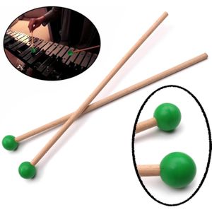 Paar Marimba Hamers Percussie Stokken Xylofoon Mallet Drumsticks Voor Slaginstrumenten Onderdelen-Licht Zacht