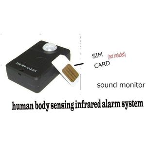 Mini Draadloze PIR Infrarood Sensor Bewegingsmelder GSM Alarmsysteem Anti-diefstal zwart A9