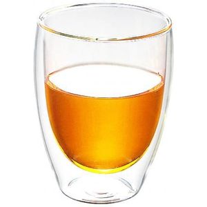1Pc 250/350/450Ml Hittebestendige Dubbele Wand Lagen Whisky Glas Bier Cup Isolatie thee Melk Koffie Clear Mok Drinkware