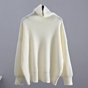 Gigogou Kasjmier Trui Vrouwen Coltrui Truien Top Effen Koreaanse Lady Jumper Oversized Winter Wol Gebreide Kerst Truien