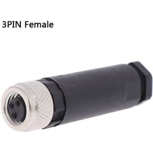 10Pcs M8 Sensor Connector Waterdichte Mannelijke & Vrouwelijke Plug Rechte Hoek Schroefdraad Koppeling 3pin 4 Pin