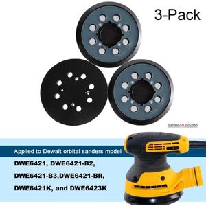 3 Pcs 5 Inch 125Mm 8-Gat Klittenband Schuren Pad Sander Backing Pad Voor Type 1, DWE6421 DWE6421K DWE6423 Dewalt Sander Pads