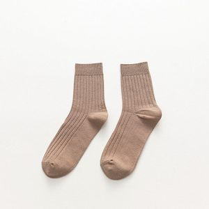 Heldere Kleur Man Korte Sokken Puur Katoen Business Gestreepte Effen Jonge Casual Party Jurk Lange Sokken Calcetines