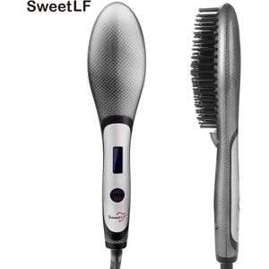 SweetLF Kam Haar Elektrische Stijltang Tool Snelle Verwarming Detangling Verbrandingsbeveiliging Haar Styling Accessoire Keramische Hair Tool