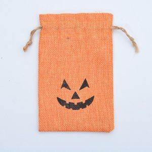 Halloween Decoratie Zakken Linnen Katoenen Zak Trekkoord Bag Organizer Toilettas Case Cosmetica Sieraden Tassen