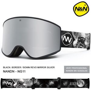 Nandn Skibril Dubbele Lagen UV400 Anti-Fog Grote Ski Masker Bril Skiën Mannen Vrouwen Sneeuw Snowboard Goggles