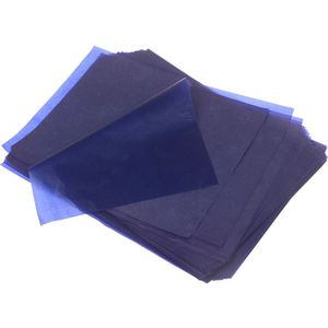 100Pcs blauw A4 Copy Carbon Papier Schilderen Tracing Papier herbruikbare leesbaar tracing schilderen accessoires School Kantoorbenodigdheden