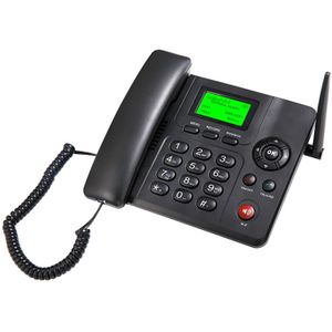 Vaste Draadloze Telefoon Desktop Telefoon Dual Sim-kaart 2G Draadloze Telefoon Met Antenne Radio Wekker Sms Opname Functie Neer