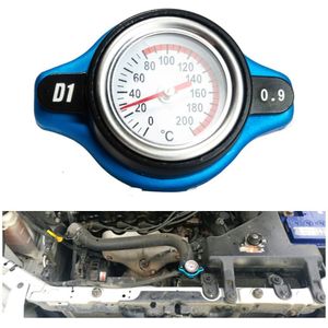 D1 Spec Racing Thermost Radiator Cap Cover + Water Temp Gauge 0.9bar/1. Bar/1.3bar Cover (Klein Formaat)