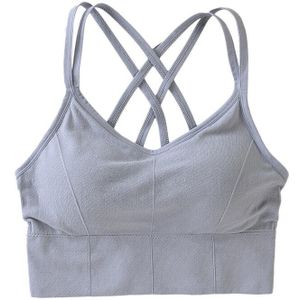 Schoonheid Terug Sportbeha Vrouwen Padded Sport Top Vest Tops Shock-Proof Verzamelen Hoge-Yoga Beha Katoenen Ondergoed fitness