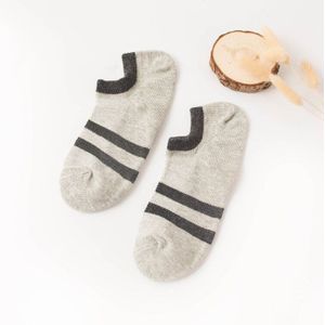 Klassieke Mannen 2 Twee Gestreepte Katoen Outdoor Sport Mesh Ademende Sokken Slippers Retro Oude School Hiphop Skate Korte Fietsen Sokken