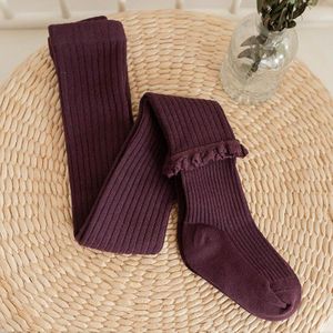 Menoea 8 Kleur Baby Meisjes Effen Kleur Legging Kinderen Lente Herfst Kant Lange Panty Gebreide Sokken Kinderen Strakke Katoenen Broek