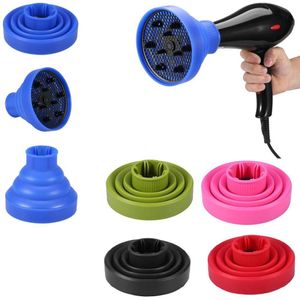 1 Pcs 5 Kleur Opvouwbare Siliconen Salon Krullend Föhn Diffuser Cover Styling Kappers Krul Diy Blower Make-Up Tool Accessoire