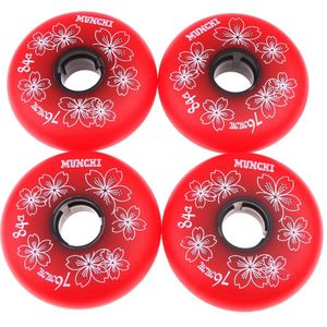 Duurzaam 4 Pcs Inline Roller Hockey Fitness Skate Vervanging Wheel 84A 72/7680 Mm Voor Kids Ijshockey Schaatsen board Accessoires