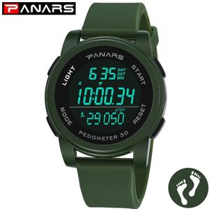 Mannen Horloge PANARS Mode Waterdichte Running Teller mannen Sport LED Elektronische Multifunctionele Horloge Relogio Masculino 661S4