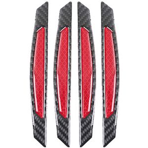 4 stks/set Auto Auto Veiligheid Reflecterende Tape Rijden Veiligheid Sticker 2 soorten Deur Anti-collision Waarschuwing Reflecterende Strips Accessoires