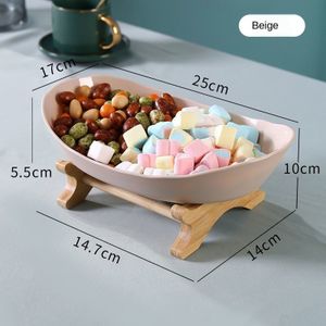Cake Stand Platen Voor Voedsel Plastic Fruitschaal Snack Plaat Creatieve Moderne Gedroogd Fruit Fruitmand Plastic Snoep Schotel