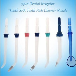 7Pcs Monddouche Vervanging Van De Nozzles Draagbare Dental Oral Care Monddouche Tand Spa Tandenstoker Cleaner