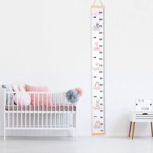 Pasgeboren Baby Speelkleed Speelgoed Kids Groei Grafiek Hoogte Meet Ruler Houten Muur Opknoping Voor Kinderen Kamer Decoratie Foto Voors