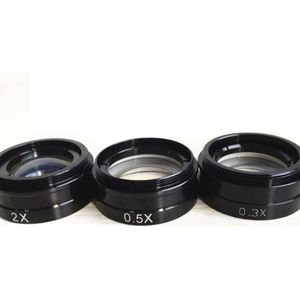 0.3X 0.5X 0.75X Auxiliary Objectief Barlow Reductie Lens M42 Draad Voor Industrie Microscoop 180X Lens