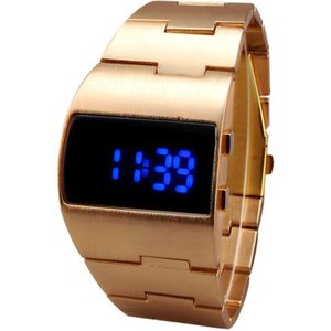 Mannen Vrouwen Led Display Digitale Horloge Draagbare Verstelbare Elektronische Cool Business Iron Man Fitness Decoratie Armband