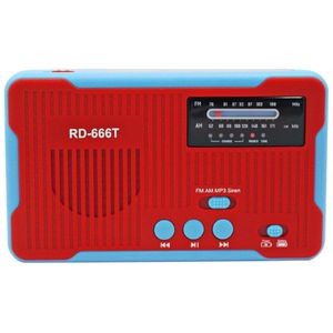 Draagbare Solar Hand Crank Radio Am/Fm Emergency Radio Met Led Zaklamp Ondersteuning Tf Card MP3 Afspelen Power Bank voor Mobiele Telefoon
