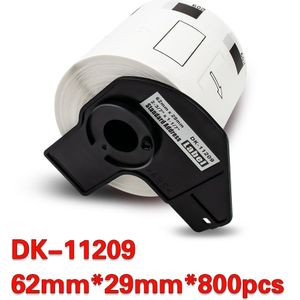 Absonic Voor Broer Dk Label Roll DK-11209 DK-11208 DK-11241 DK-22205 DK-22210 Voor Brother Etiketten Printer QL-800 QL-580N QL-700
