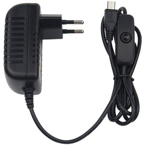 5V 3A Voeding Lader Ac Adapter Micro Usb Kabel Met Aan/Uit Schakelaar Voor Raspberry Pi 3 Pi Pro Model B B + Plus