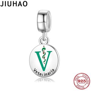 925 Sterling Zilver Vetelinaria Voor Sieraden Maken Veterinaire Hangers Fit Originele Charm Armbanden