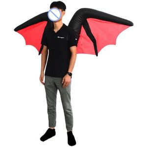 Bat Wing Opblaasbare Kostuum Volwassenen Grappige Blow Up Outfit Halloween Cosplay Fancy Pak