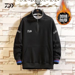 Daiwa Vissen Shirt Lange Mouw Winter Vissen Pak Thermische Thicken heren Winter Warm Sweatshirt Tops Outdoor Vissen Kleding