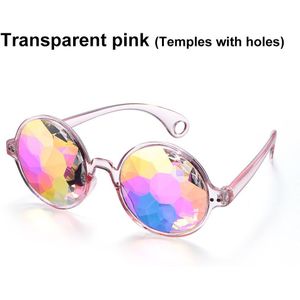 Caleidoscoop Bril Regenboog Prisma Diffractie Crystal Lenzen Zonnebril Festivals Eyewear Voor Party Night Club Kostuum