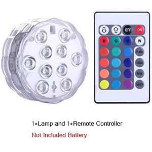 Led Remote Controlled Rgb Submersible Light Battery Operated Onderwater Night Lamp Voor Outdoor Vaas Aquarium Party Decoratie