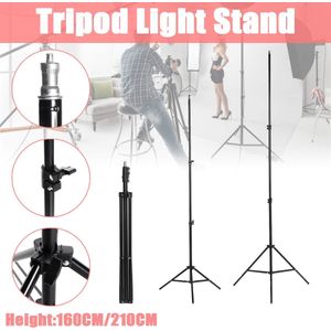 Opvouwbare Fotografie Statief Staan Aluminiumlegering Reizen Tripode Light Stand Statief Voor Foto Studio Ondersteunende Softbox Verlichting