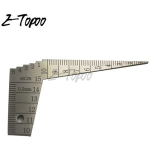 1-15mm Staal Taper Gauge Diafragma Schaal Wedge Voeler Muti-fuction Kloof Heerser Meetinstrumenten