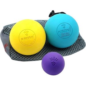 Ksone Lacrosse Massage Bal Set-Spier Massage Roller-Deep Tissue Ballen-Harde En Zachte Massage Bal Met mini Bal