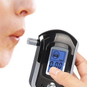 AT6000 Alcohol Tester Met 5 Mondstukken Professionele Digitale Adem Blaastest Met Lcd Dispaly Bafometro Alcoholimetro Dfdf