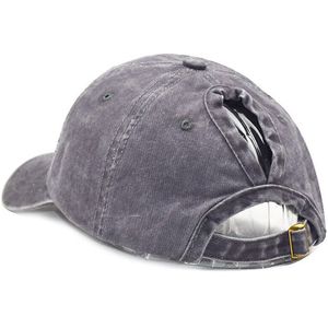 Vrouwen Baseball Cap Met Paardestaart Gat Zonnescherm Outdoor Sport Cap HB88