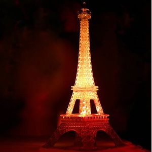 Led Nachtlampje Romantische Eiffeltoren Kleur Veranderende Slaapkamer Woondecoratie Souvenir Eiffel Towers Standbeeld