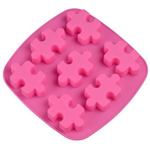 Puzzel Vorm Silicone Ice Cube Tray Mold Diy Handgemaakte Zeep Jelly Mallen Chocolate Cake Decorating Gereedschap Candy Cake Mould