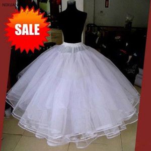 Beste Wit 3 Lagen Bruiloft Accessoires Petticoats Voor Trouwjurk Tule Onderrok Baljurk Petticoat Rok Geen Hoops