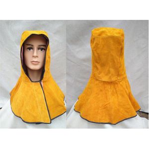 60Cm Lederen Lassen Hood Helm Masker Protector Cap Voor Lasser Elektrische Lassen Werk Werkplek Veiligheid