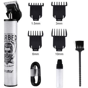 Voor Mannen Elektrische Tondeuse Maaier Trimmer Baard Scheerapparaat Haircut Machine Kapsel Cutter Ceramic Blade Verstelbare