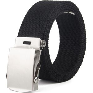 Mannen Vrouwen Canvas Taille Riem Ceinture Femme Paar Casual Metalen Automatische Gesp Tailleband Wilde Unisex Riemen