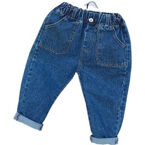 3 Tot 8 Jaar Oud Meisjes En Najaar Kleren Jeans Meisjes Midden Taille Casual Broek Elastische Band Harembroek