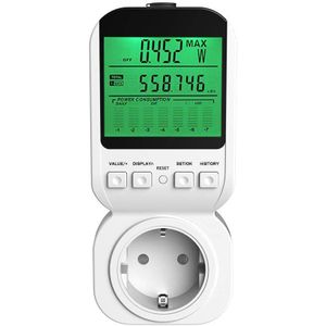 Elektrische Stroomverbruik Meter Energy Monitor Gebruik Rekenmachine EU PLUG Duitsland Magazijn